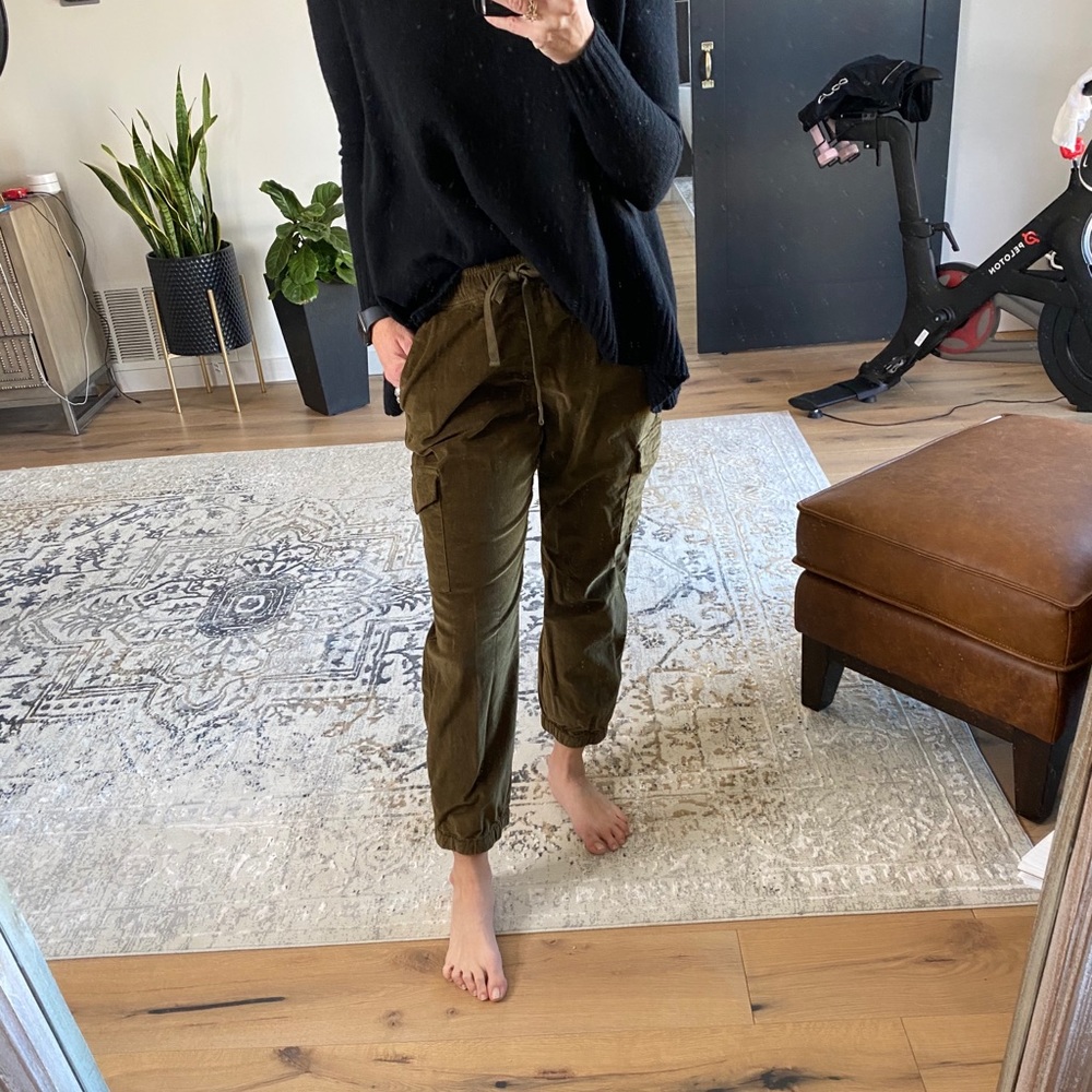 SANCTUARY olive cargo joggers size L
